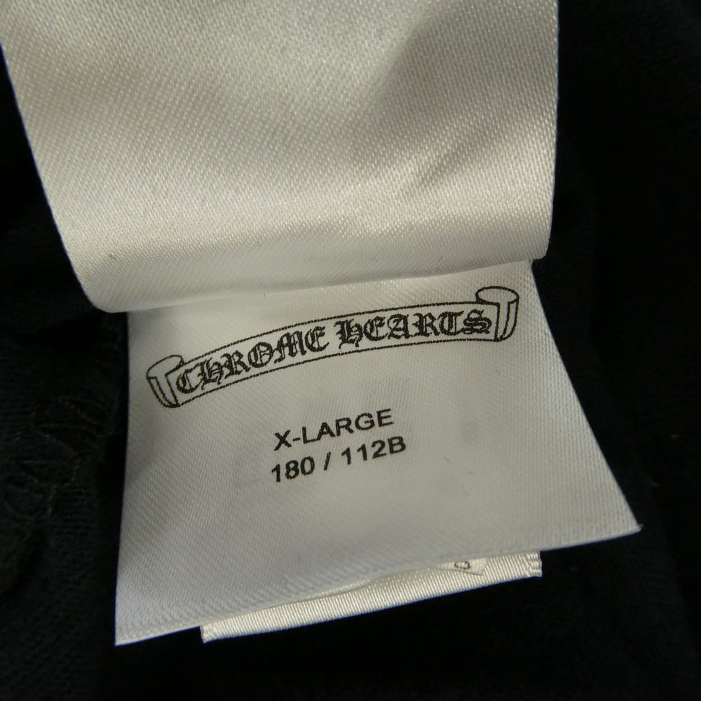 CHROME HEARTS クロムハーツ（原本無） Hollywood Vertical Logo Tee Neon ハリウッド バーティカル ネオンロゴ プリント 半袖 カットソー Tシャツ ブラック系 XL【中古】