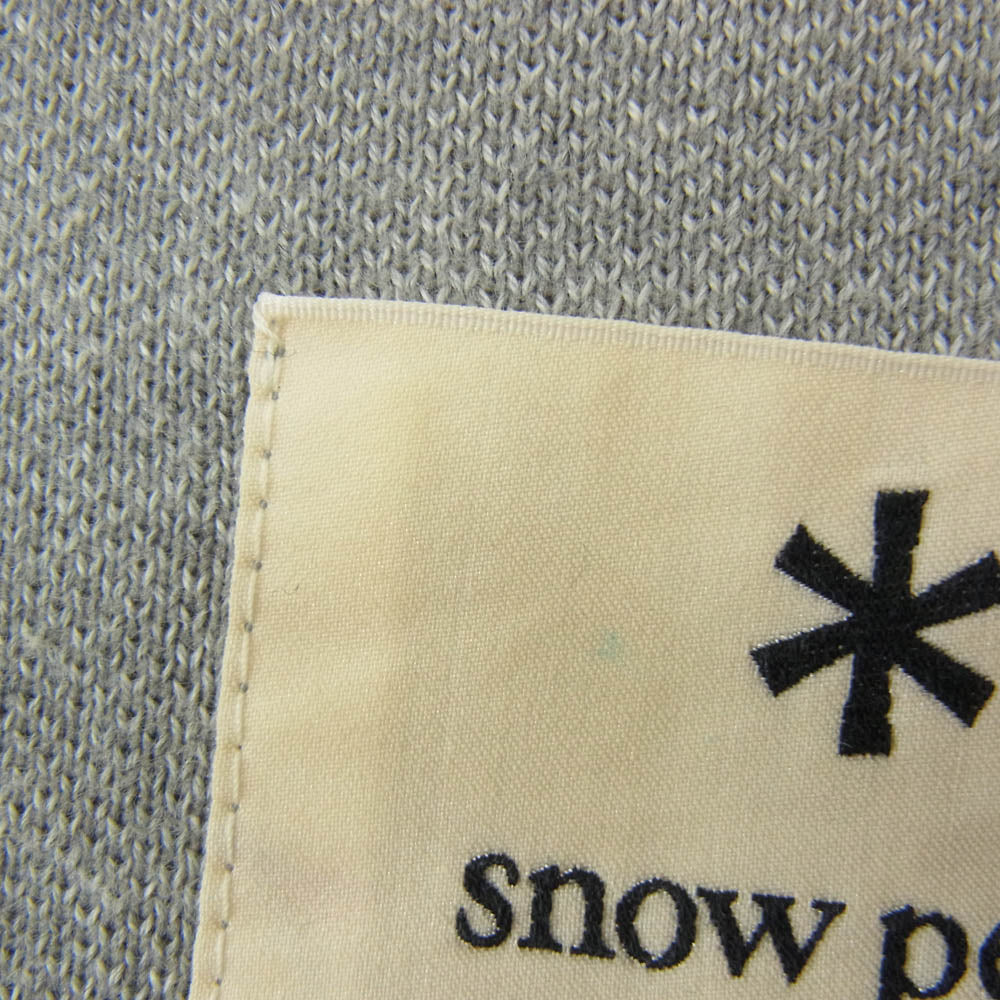snowpeak スノーピーク 19SS SW-19SU204 フルジップ コットン 無地 スウェット パーカー グレー系 M【中古】