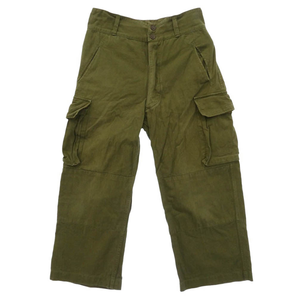 HOUSTON ヒューストン 復刻 1985 FRENCH MILITARY M-47 PANTS フランス軍 M47 パンツ カーキ系 24【中古】