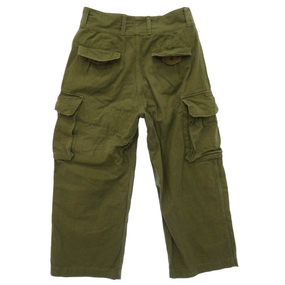 HOUSTON ヒューストン 復刻 1985 FRENCH MILITARY M-47 PANTS フランス軍 M47 パンツ カーキ系 24【中古】