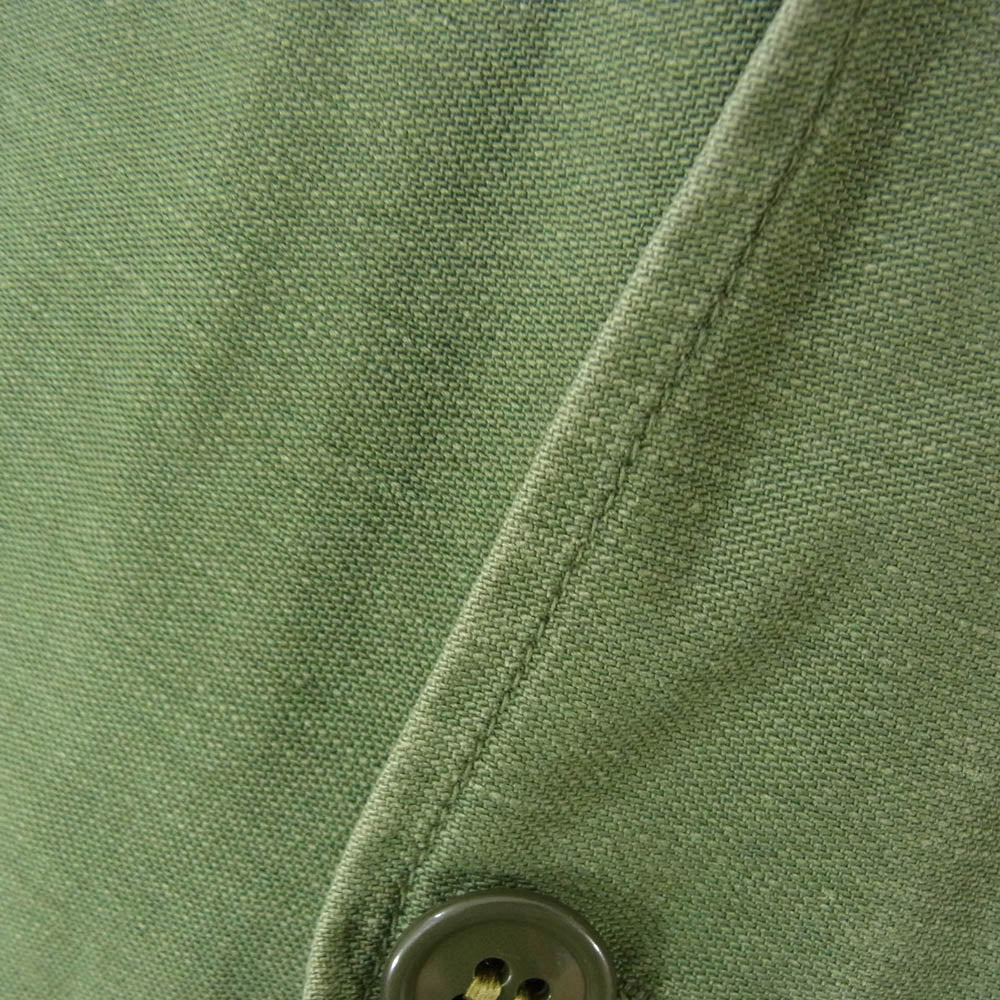 ヴィンテージ DSA-1-4848-65-C 60s U.S.ARMY 米軍 ファティーグ シャツ カーキ系 サイズ表記無【中古】