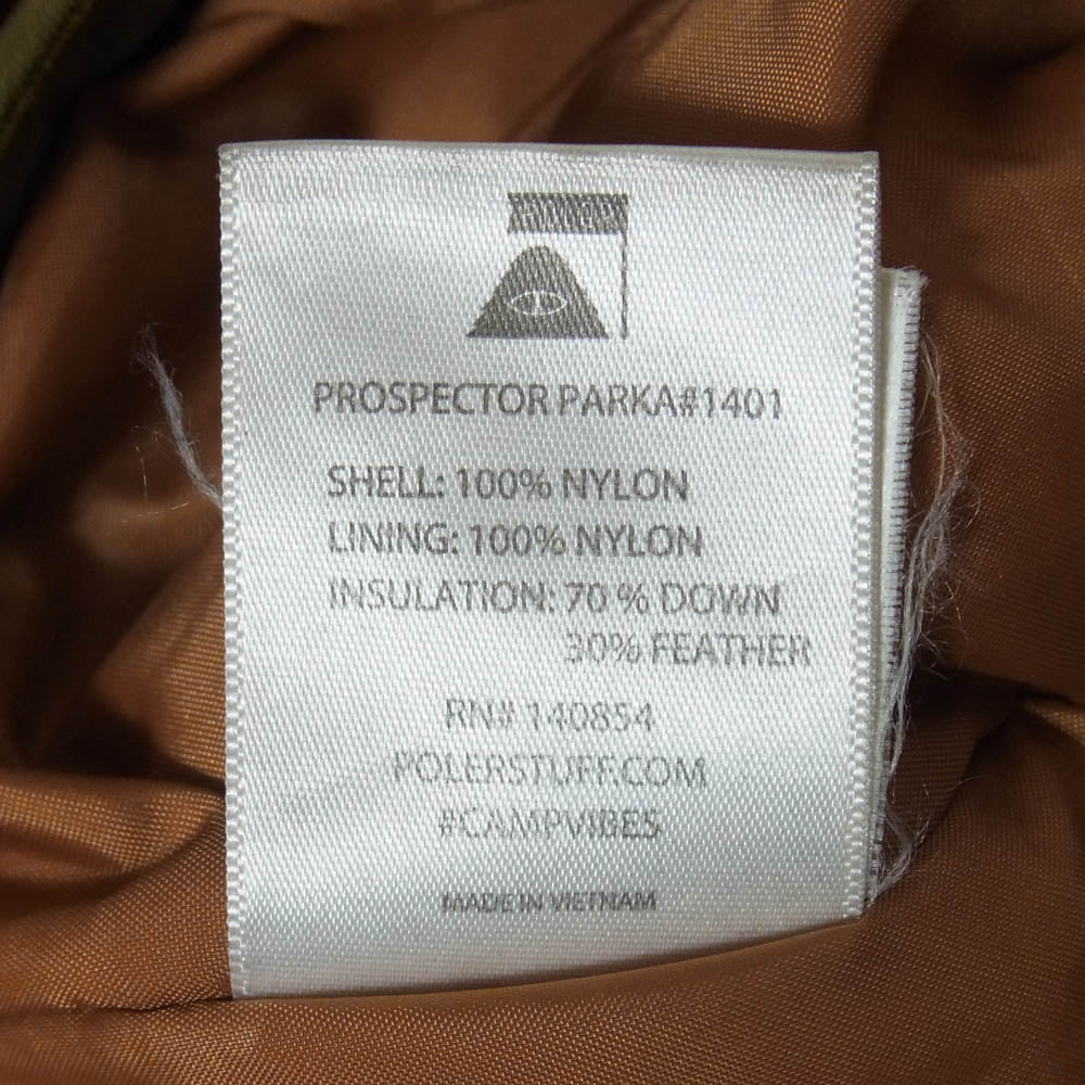 ポーラー POLA ポーラ DOWN JACKET ダウン ジャケット カーキ系 M【中古】