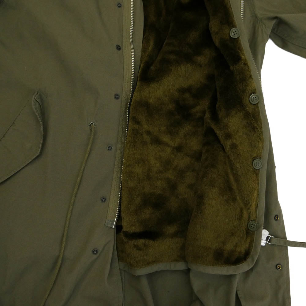 HOUSTON ヒューストン 23WP17 M-51 M51 PARKA パーカ ライナー付き モッズコート ミリタリー フィッシュテール コート カーキ系 L【中古】