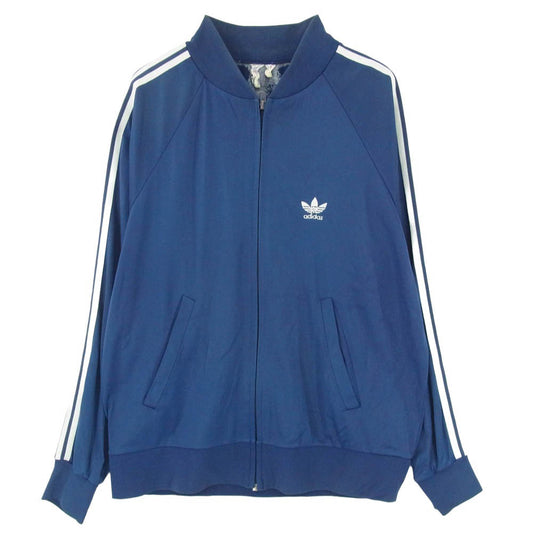 adidas アディダス 70s 80s ATP フランス製 ジップアップ トラック ジャケット ネイビー系 サイズ表記無【中古】