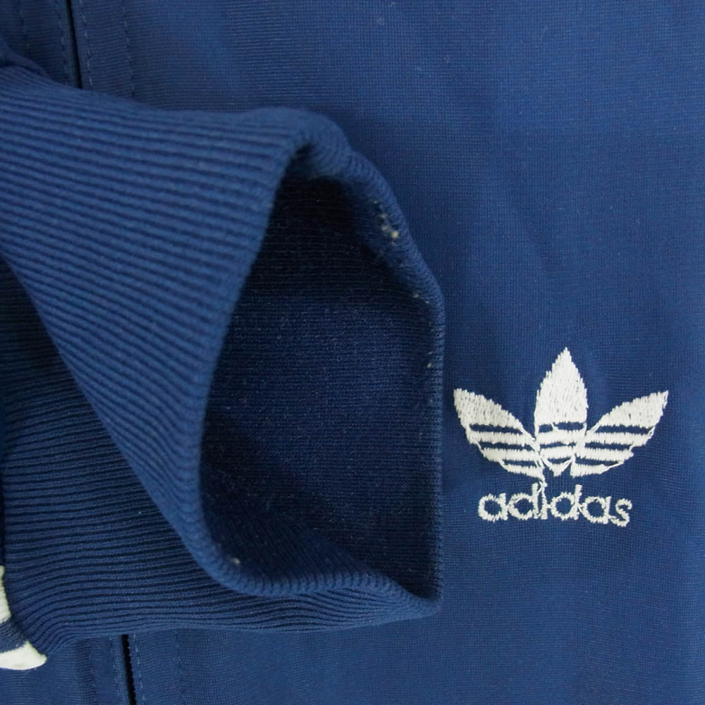 adidas アディダス 70s 80s ATP フランス製 ジップアップ トラック ジャケット ネイビー系 サイズ表記無【中古】