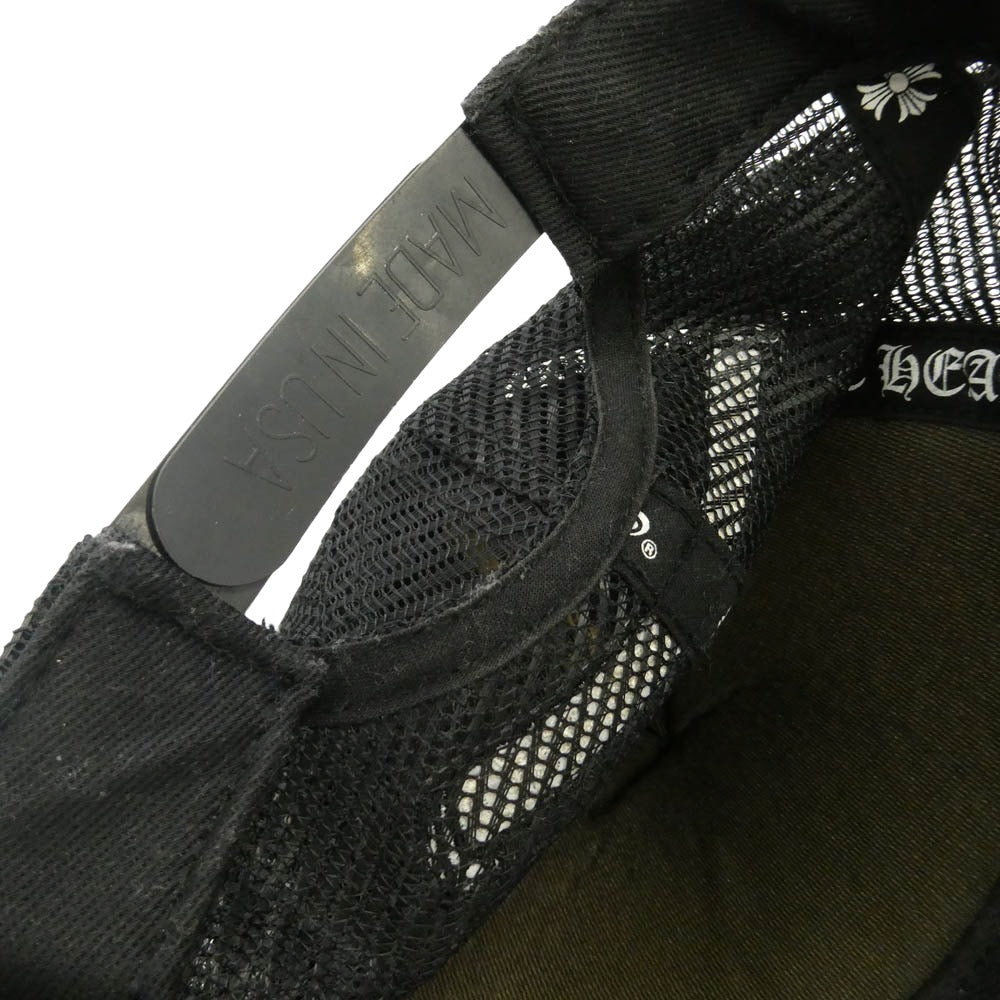 CHROME HEARTS クロムハーツ（原本無） MATTYBOY マッティボーイ PPO ANTI TRUCKER CAP アンチプリント トラッカーキャップ ブラック系 53-60【中古】