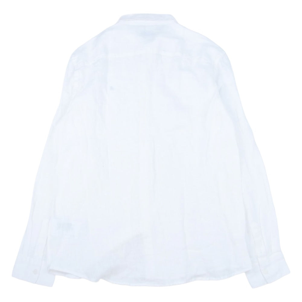 REPLAY リプレイ ガーメントダイ リネン 長袖 シャツ ホワイト系 XL【美品】【中古】