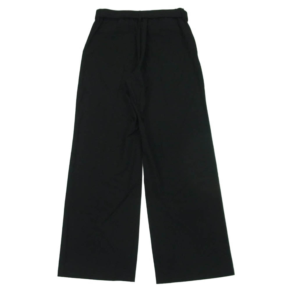 ATTACHMENT アタッチメント 26SS AP61-078 WO/TA STRETCH TRO ウール トリアセテート ストレッチトロ ベルテッド ストレート パンツ ブラック系 3【中古】