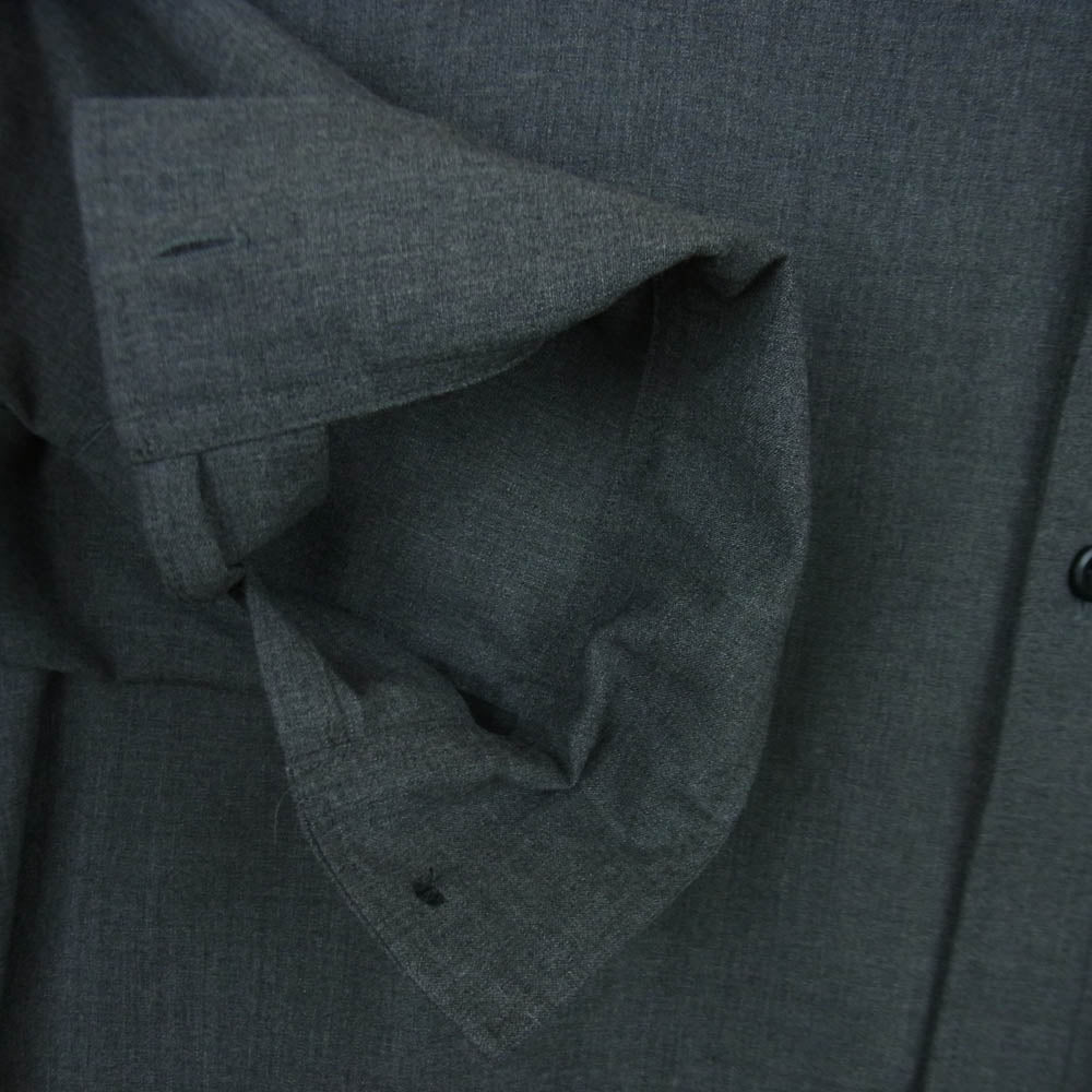 ATTACHMENT アタッチメント 26SS AS61-088 WO/TA STRETCH TRO L/S SHIRT ウール トリアセテート ストレッチトロ 長袖 シャツ グレー系 4【中古】