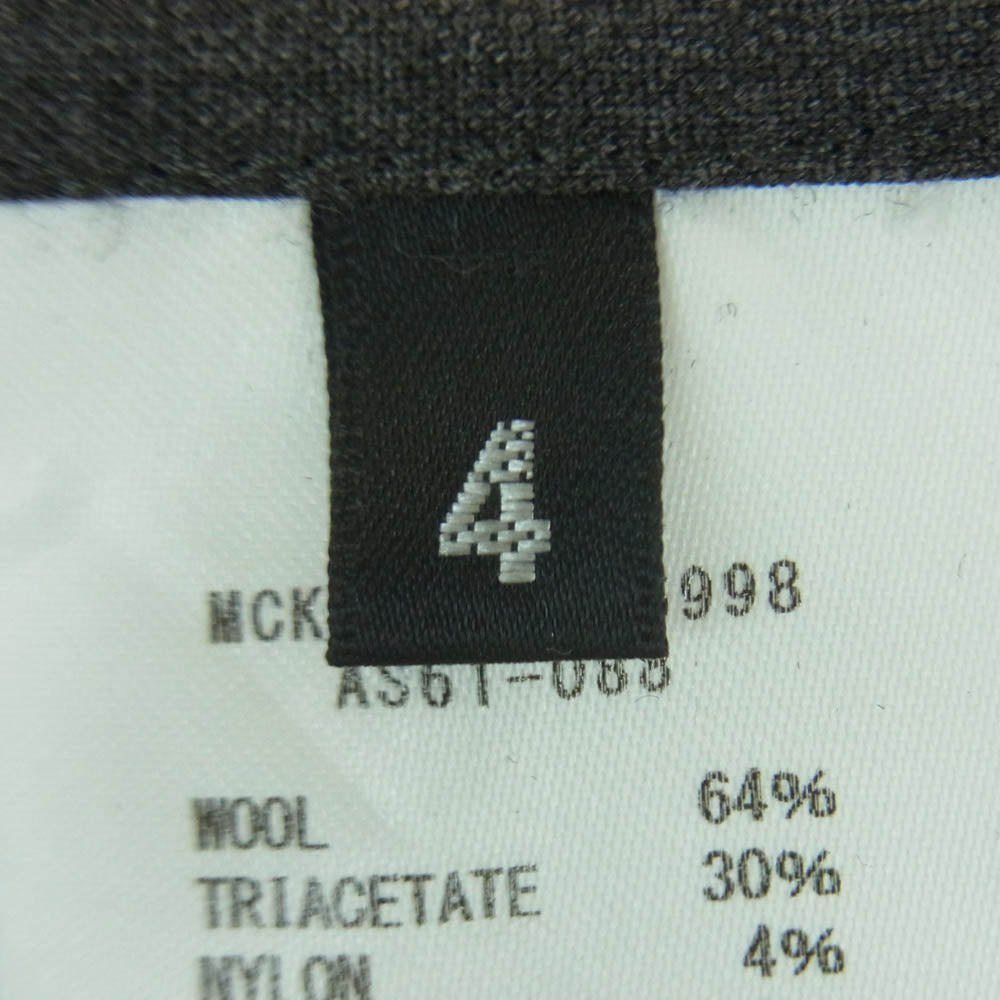 ATTACHMENT アタッチメント 26SS AS61-088 WO/TA STRETCH TRO L/S SHIRT ウール トリアセテート ストレッチトロ 長袖 シャツ グレー系 4【中古】