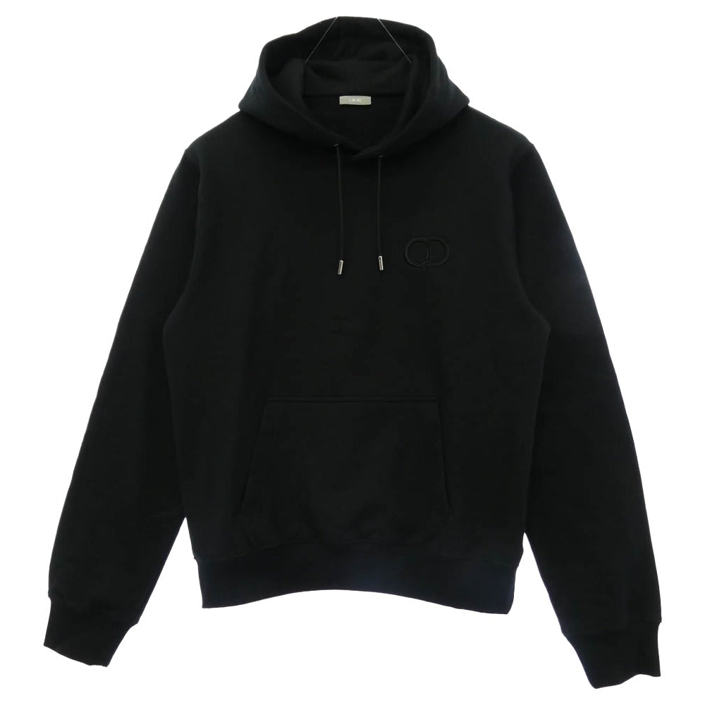 Dior ディオール 113J698A0531 イタリア製 CD Icon フード スウェットシャツ パーカー フーディー ブラック系 XL【中古】