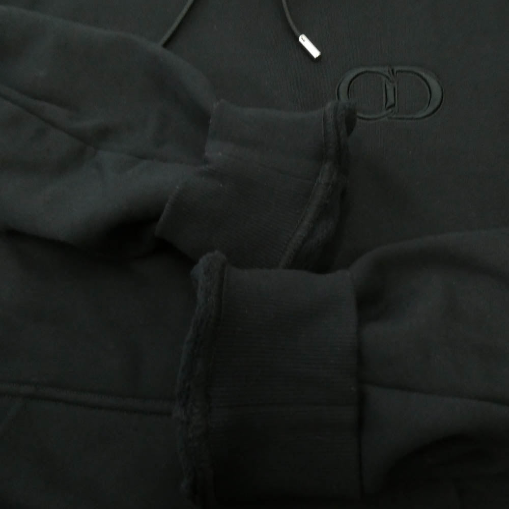 Dior ディオール 113J698A0531 イタリア製 CD Icon フード スウェットシャツ パーカー フーディー ブラック系 XL【中古】