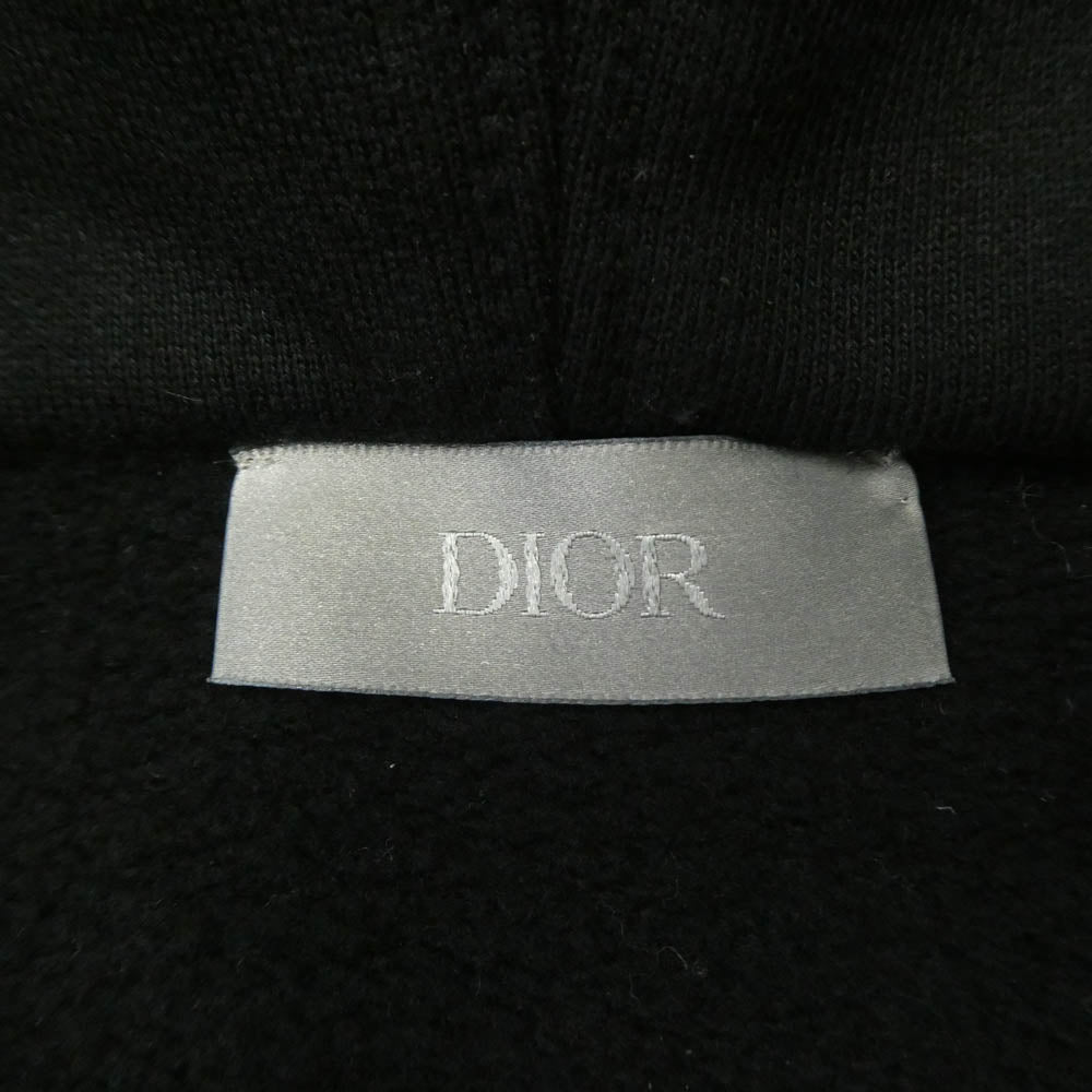 Dior ディオール 113J698A0531 イタリア製 CD Icon フード スウェットシャツ パーカー フーディー ブラック系 XL【中古】