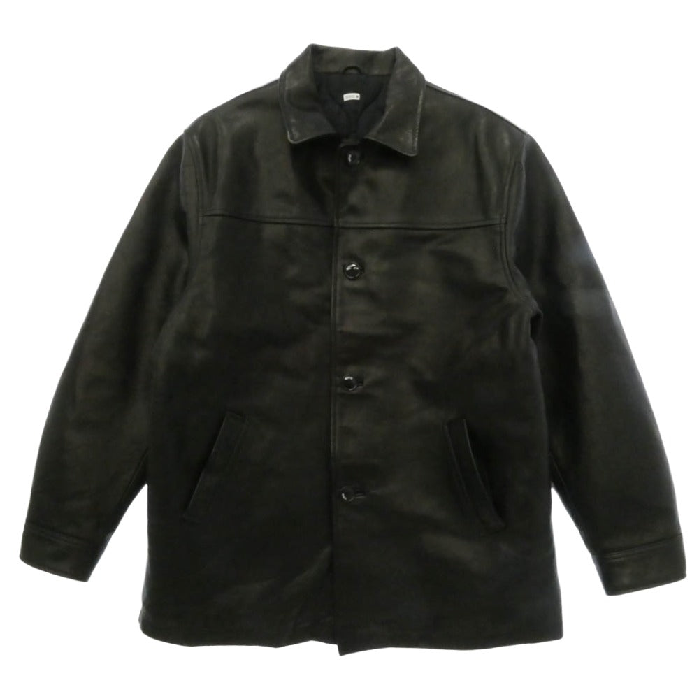 SEQUEL シークエル CAR COAT レザー カーコート ジャケット ブラック系 XL【中古】