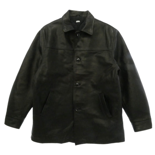 SEQUEL シークエル CAR COAT レザー カーコート ジャケット ブラック系 XL【中古】