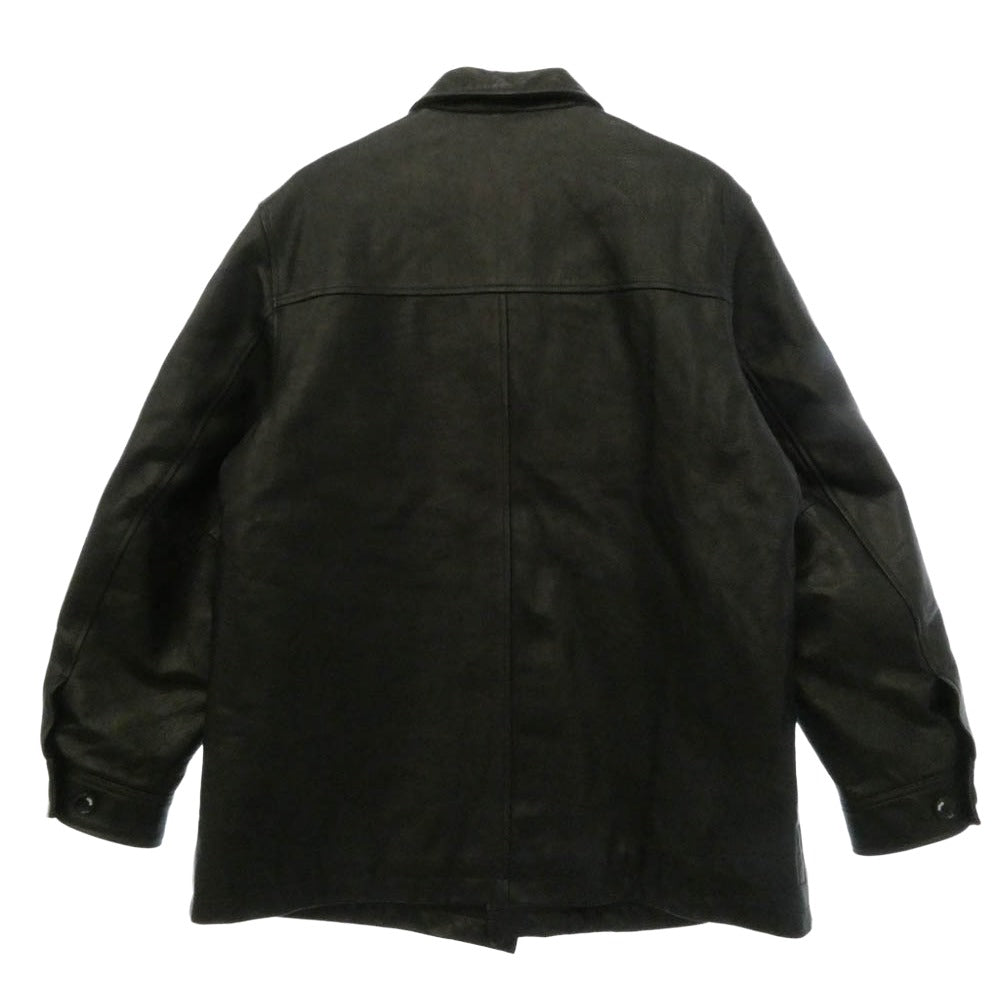 SEQUEL シークエル CAR COAT レザー カーコート ジャケット ブラック系 XL【中古】