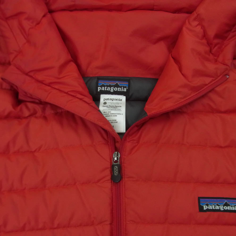 patagonia パタゴニア 12AW 84700FA12 Men's Down Sweater Hoody Jacket ダウン セーター ジップアップ フーディ ジャケット レッド系 XL【中古】