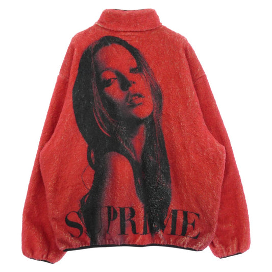 Supreme シュプリーム 24AW Kate Moss ケイト・モス Fleece Jacket フリースジャケット レッド系 XL【中古】