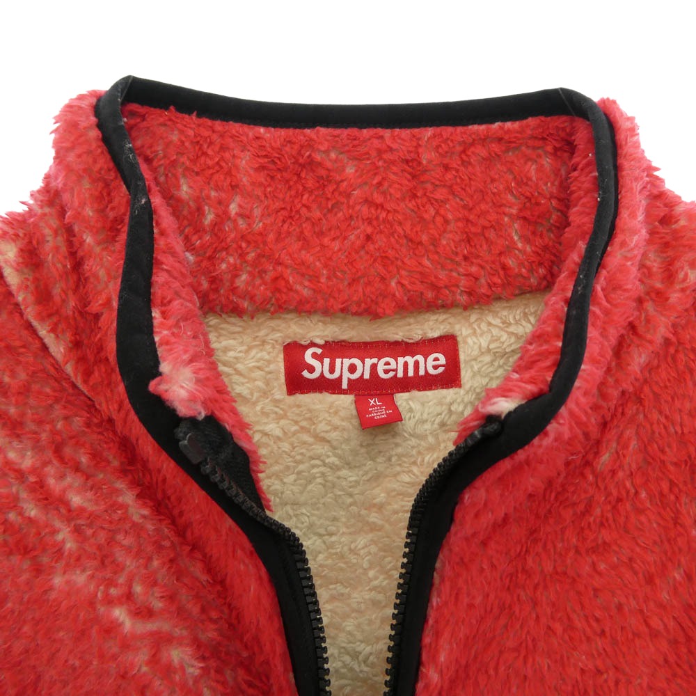 Supreme シュプリーム 24AW Kate Moss ケイト・モス Fleece Jacket フリースジャケット レッド系 XL【中古】