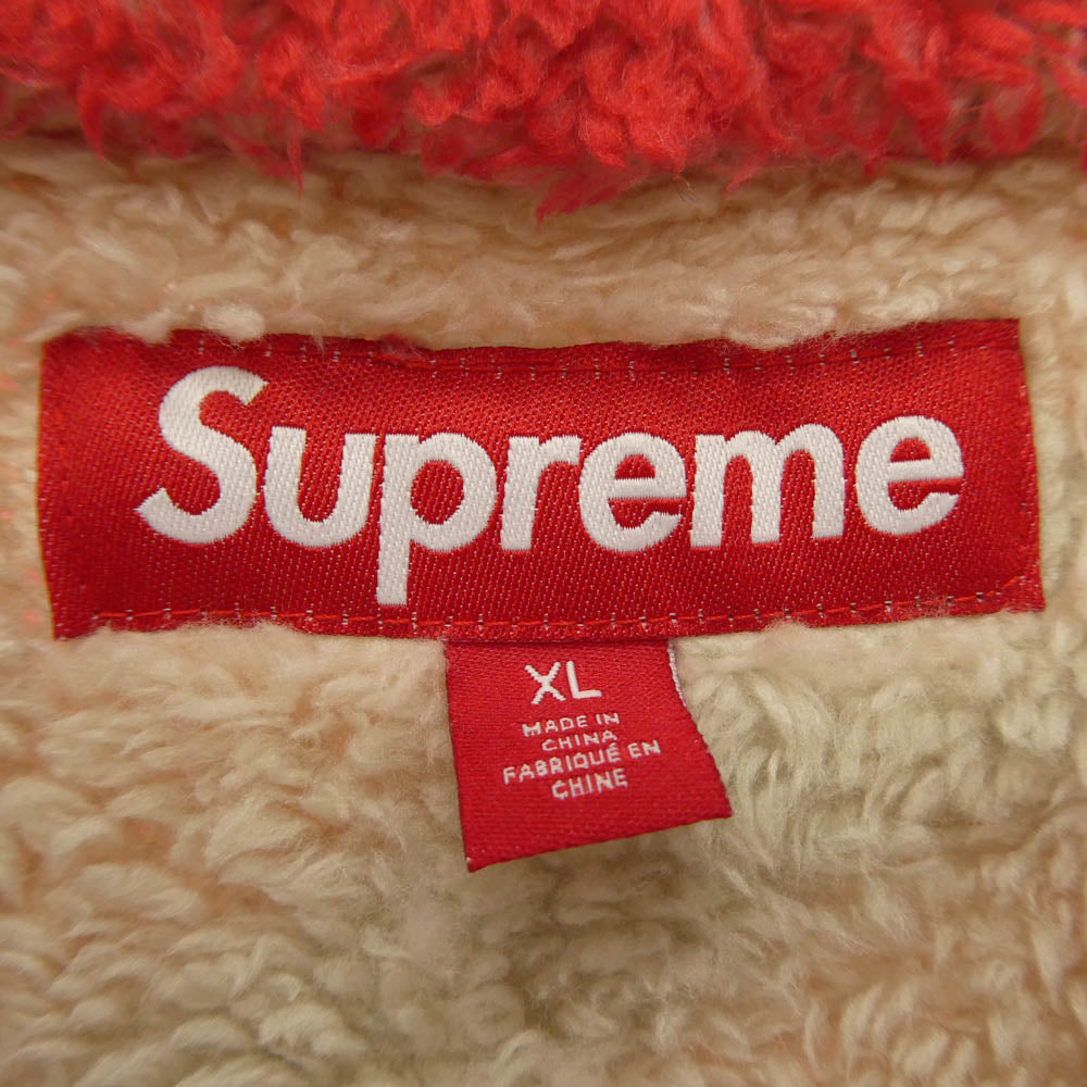 Supreme シュプリーム 24AW Kate Moss ケイト・モス Fleece Jacket フリースジャケット レッド系 XL【中古】