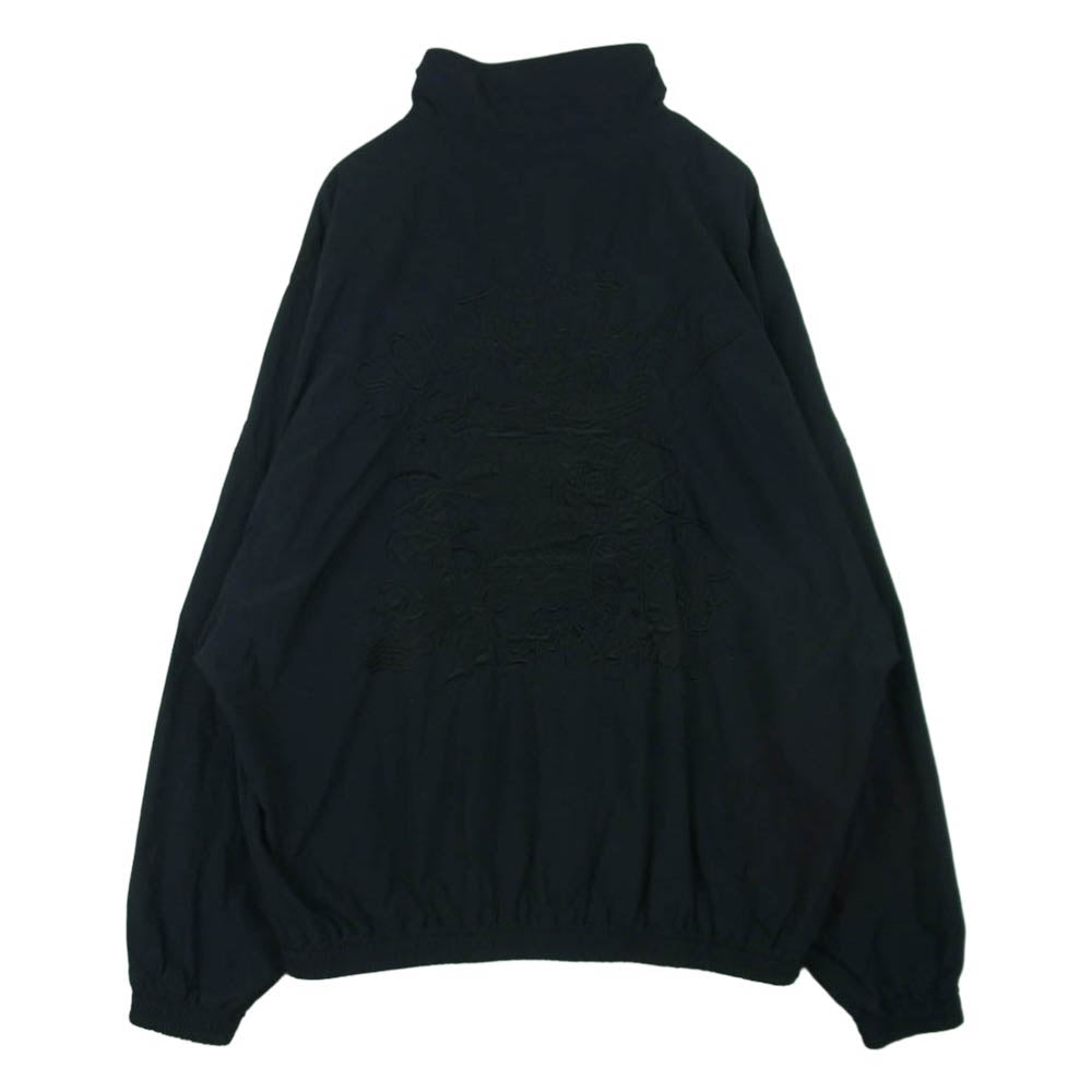doublet ダブレット 23AW 23AW08BL171 EMBROIDERY TRACK JACKET エンブロイダリー バック刺繍 ナイロン トラック ジャケット ダークネイビー系 XL【中古】