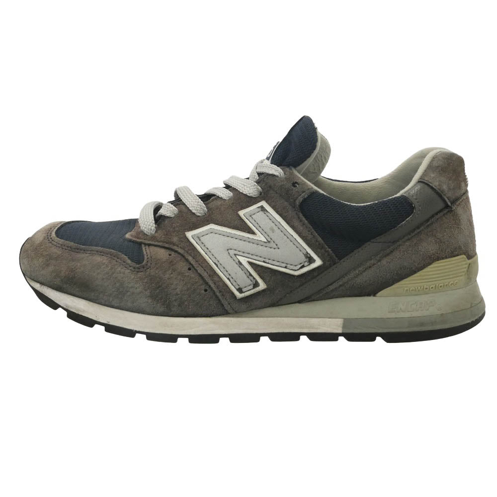 NEW BALANCE ニューバランス M996NAV スエード メッシュ ローカット スニーカー マルチカラー系 27.5cm【中古】
