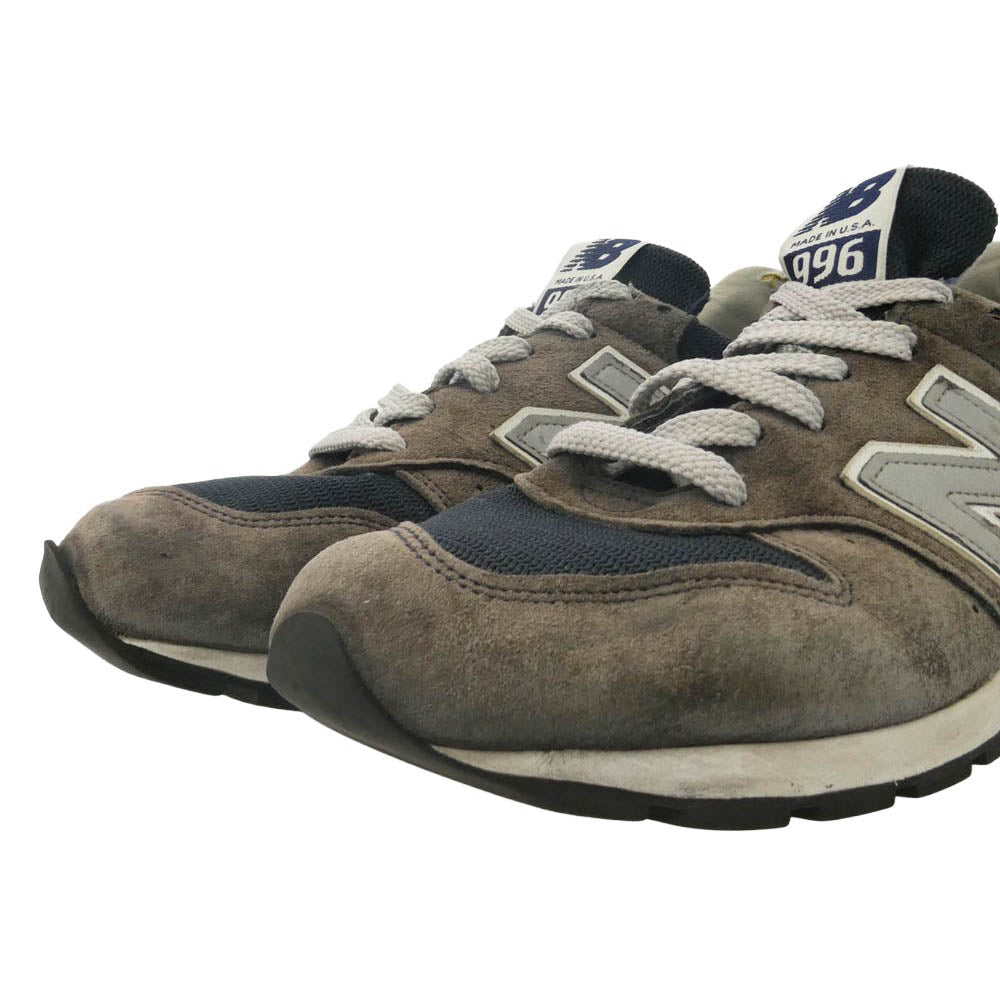 NEW BALANCE ニューバランス M996NAV スエード メッシュ ローカット スニーカー マルチカラー系 27.5cm【中古】