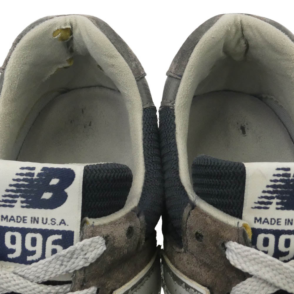 NEW BALANCE ニューバランス M996NAV スエード メッシュ ローカット スニーカー マルチカラー系 27.5cm【中古】