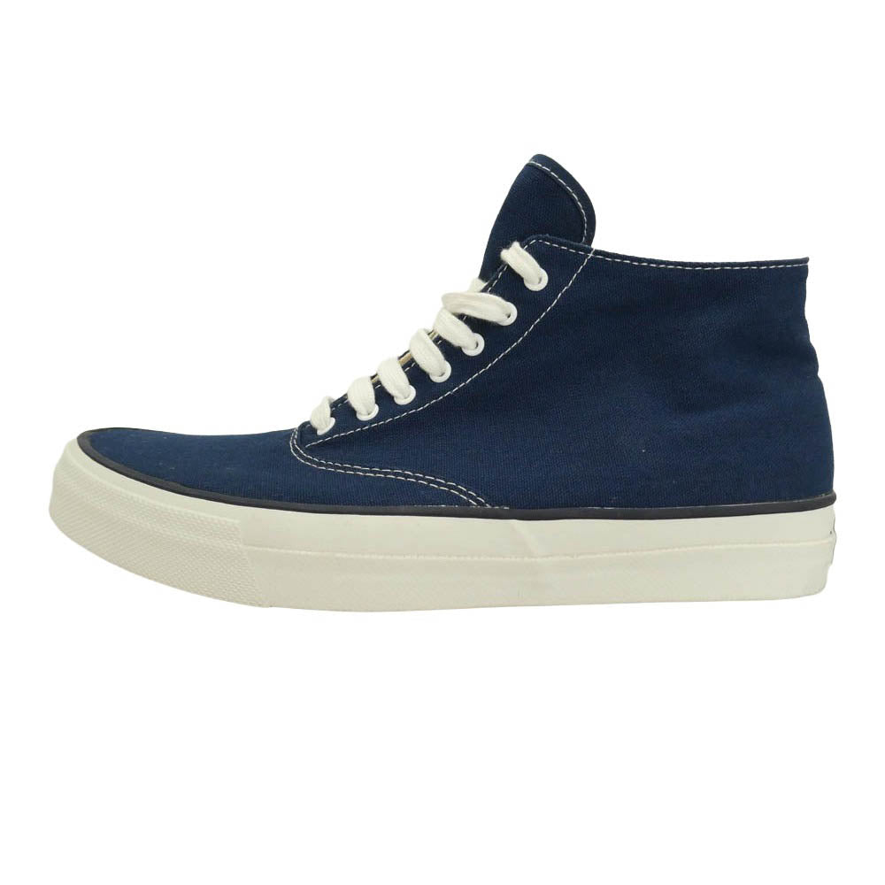 ANATOMICA アナトミカ WAKOUWA ワクワ 618-Hi ハイカット キャンバス スニーカー ネイビー ネイビー系 25.5cm【中古】
