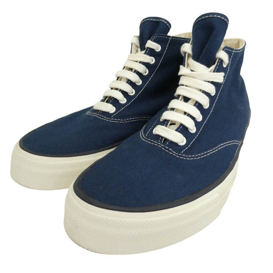 ANATOMICA アナトミカ WAKOUWA ワクワ 618-Hi ハイカット キャンバス スニーカー ネイビー ネイビー系 25.5cm【中古】