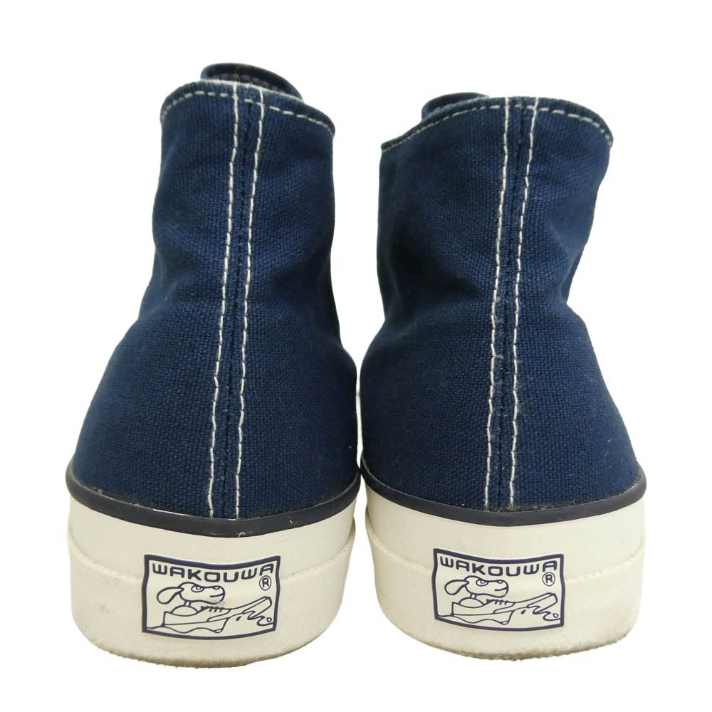 ANATOMICA アナトミカ WAKOUWA ワクワ 618-Hi ハイカット キャンバス スニーカー ネイビー ネイビー系 25.5cm【中古】