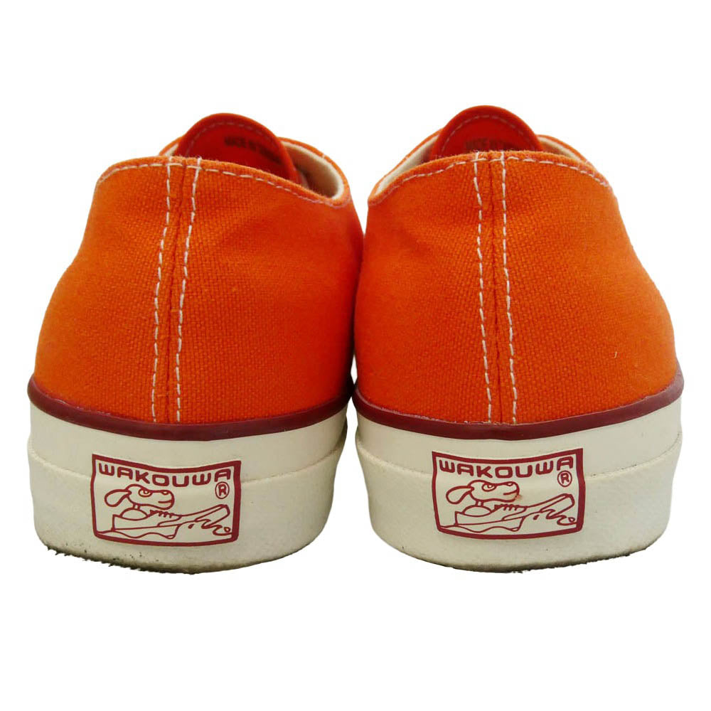 ANATOMICA アナトミカ WAKOUWA ワクワ 618-LO ローカット キャンバス スニーカー オレンジ オレンジ系 オフホワイト系 25.5cm【中古】