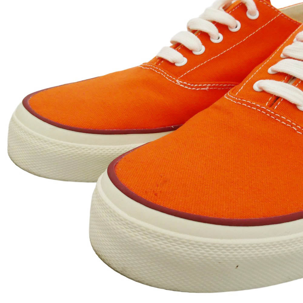 ANATOMICA アナトミカ WAKOUWA ワクワ 618-LO ローカット キャンバス スニーカー オレンジ オレンジ系 オフホワイト系 25.5cm【中古】