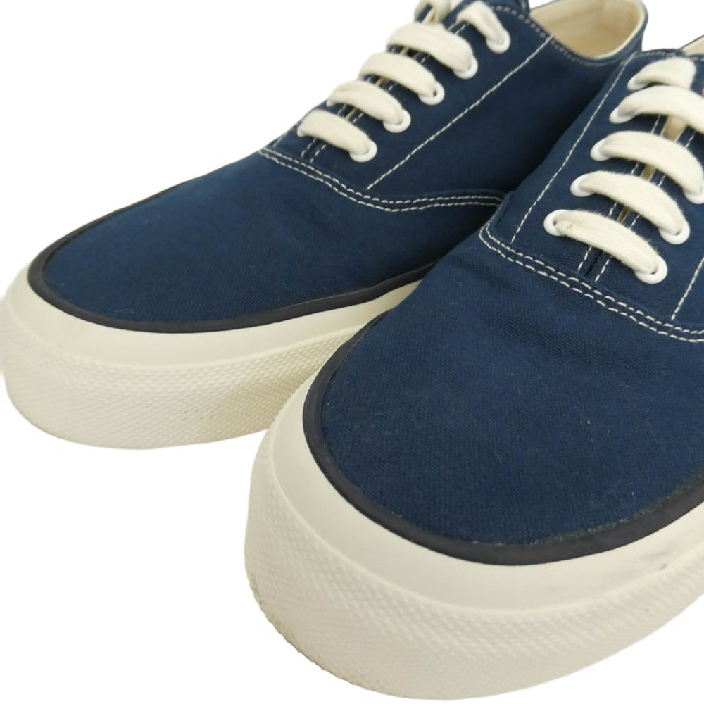 ANATOMICA アナトミカ WAKOUWA ワクワ 618-LO ローカット キャンバス スニーカー ネイビー ネイビー系 25.5cm【中古】