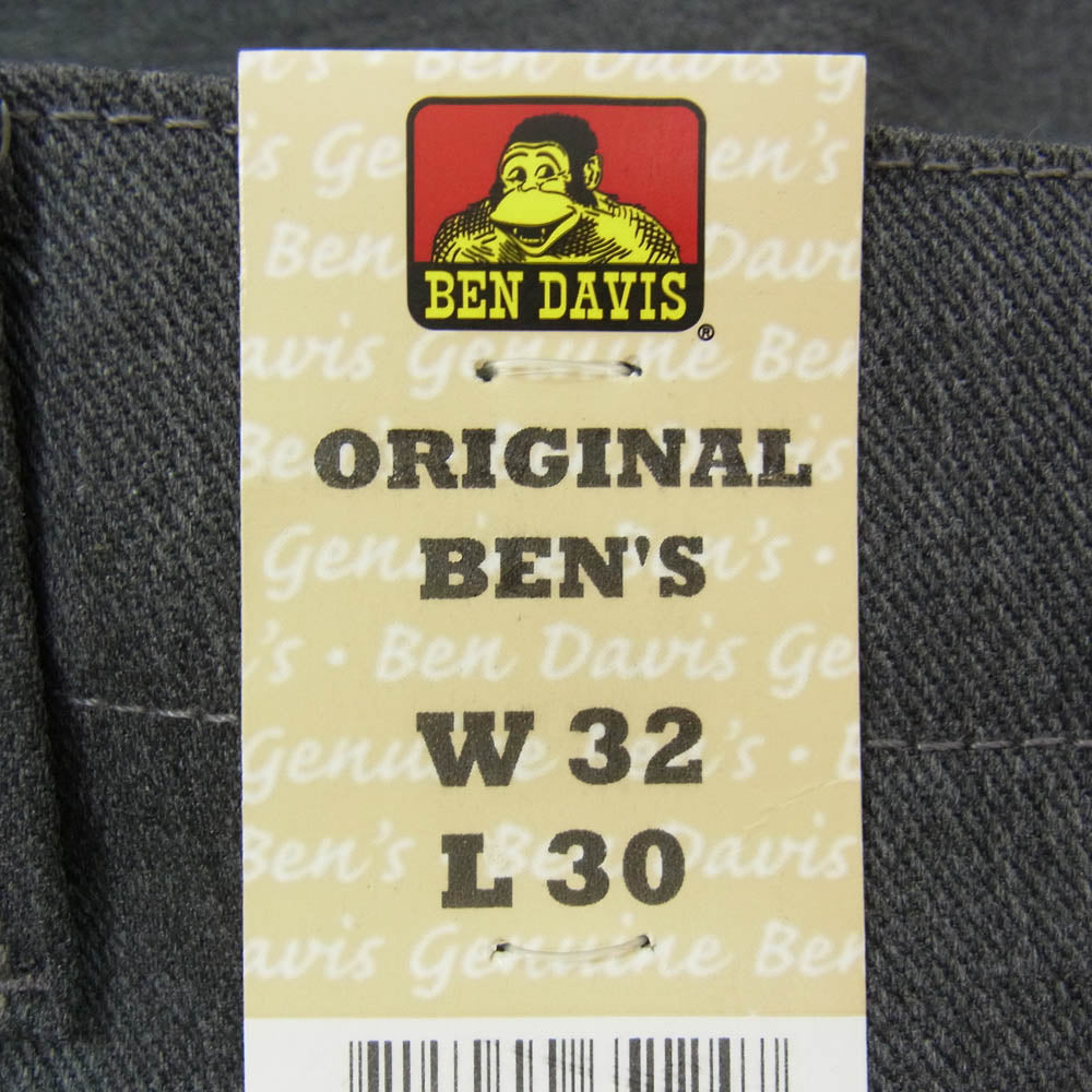 BEN DAVIS ベンデイビス Original Ben's Pants ベンズパンツ オリジナルカット 50/50 ワーク パンツ グレー系 32【新古品】【未使用】【中古】