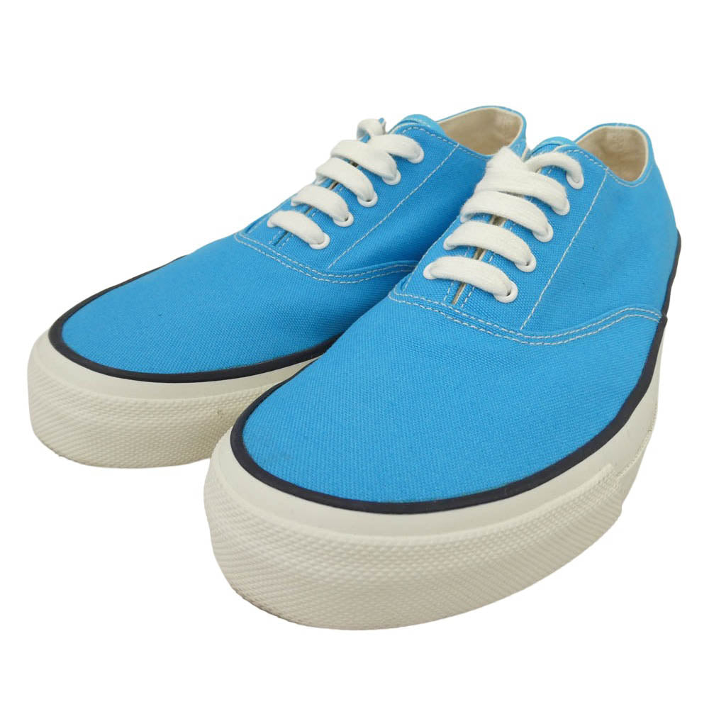 ANATOMICA アナトミカ WAKOUWA ワクワ 618-LO ローカット キャンバス スニーカー ターコイズ ライトブルー系 25.5cm【中古】