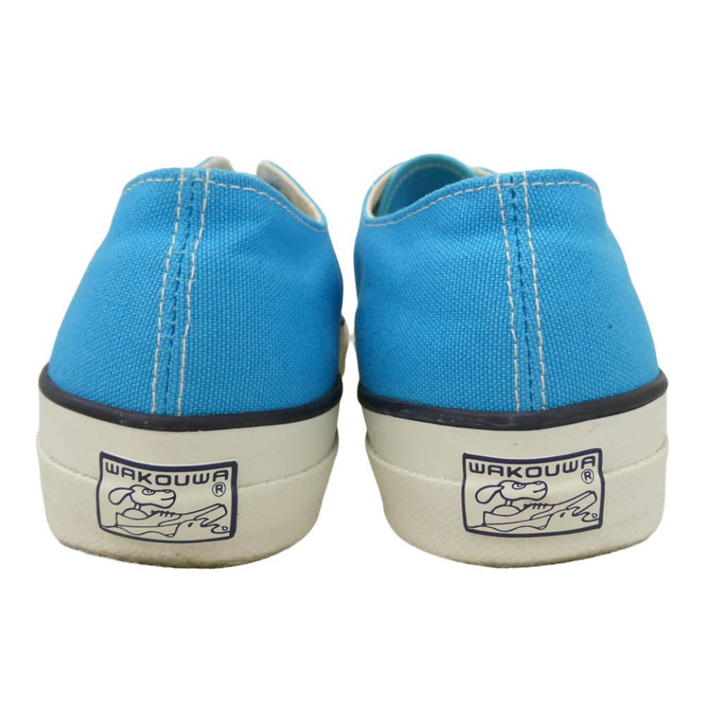 ANATOMICA アナトミカ WAKOUWA ワクワ 618-LO ローカット キャンバス スニーカー ターコイズ ライトブルー系 25.5cm【中古】