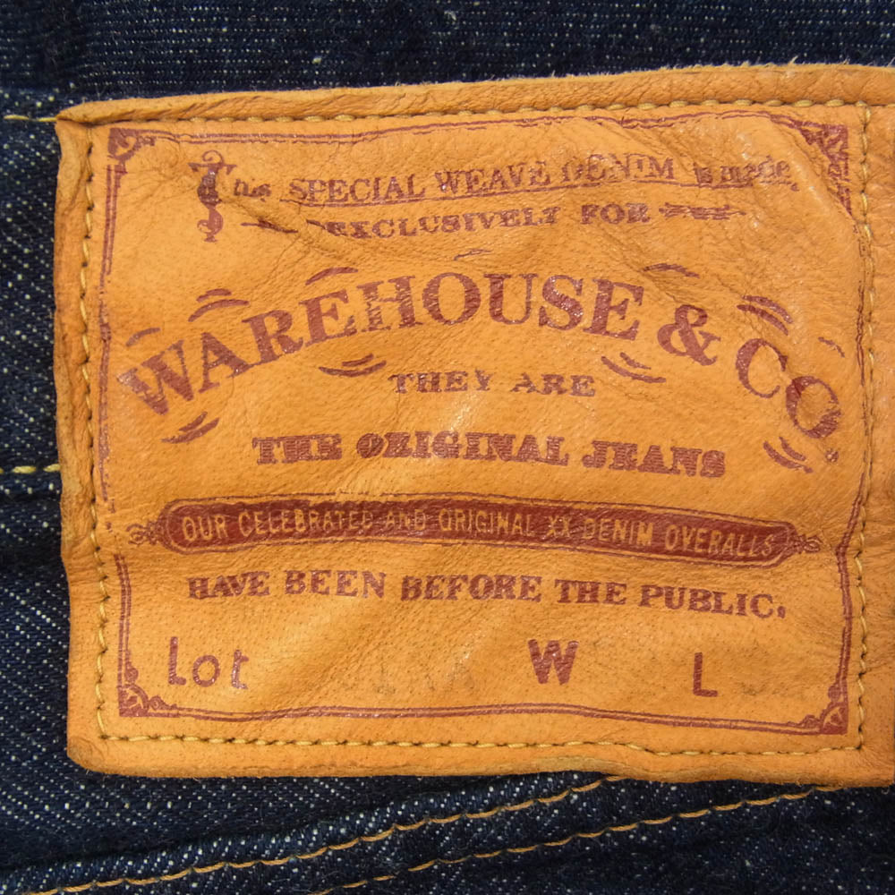 WAREHOUSE ウエアハウス 1000XX Dead Stock Blue デッドストックブルー デニム パンツ ジーンズ ピンクセルヴィッチ インディゴブルー系 32【美品】【中古】
