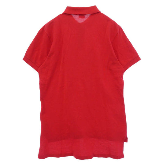 LACOSTE ラコステ 80s USA製 IZOD LACOSTE PATRON サイズ表記 ワニ 刺繍 鹿の子 ワンポイント 半袖 Tシャツ レッド系【中古】