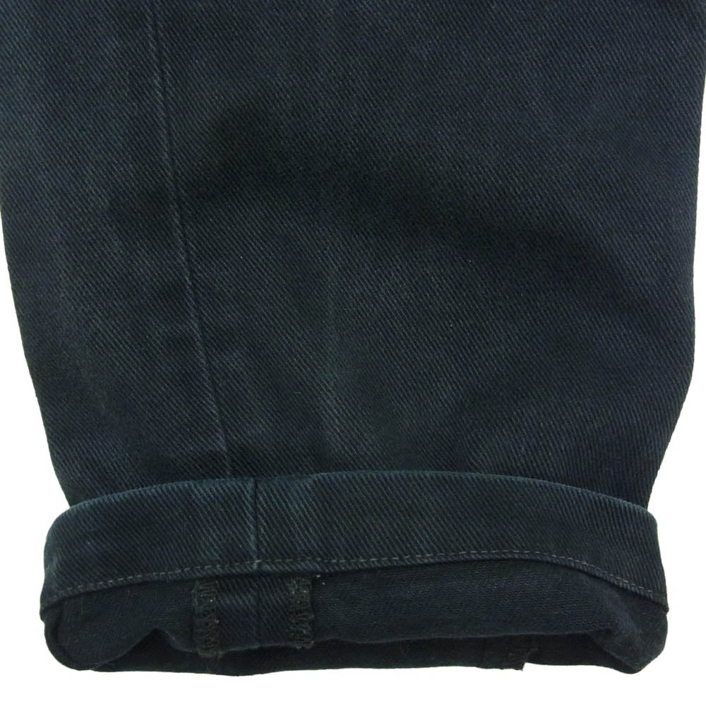 Levi's リーバイス 90s フランス製 ユーロ 501 後染め ボタン フライ ブラック デニム パンツ ボタン裏 刻印 275 ブラック系 34【中古】