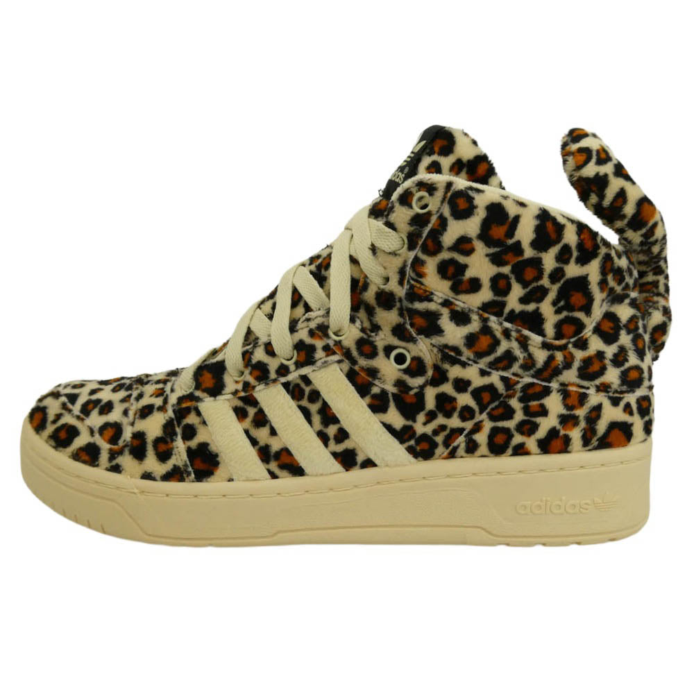 adidas アディダス V24536 × JEREMY SCOTT ジェレミー スコット Leopard Tale レオパード柄 ハイカットスニーカー マルチカラー系 28cm【新古品】【未使用】【中古】