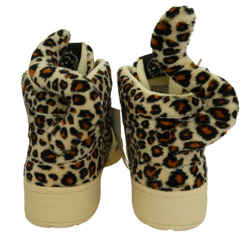 adidas アディダス V24536 × JEREMY SCOTT ジェレミー スコット Leopard Tale レオパード柄 ハイカットスニーカー マルチカラー系 28cm【新古品】【未使用】【中古】