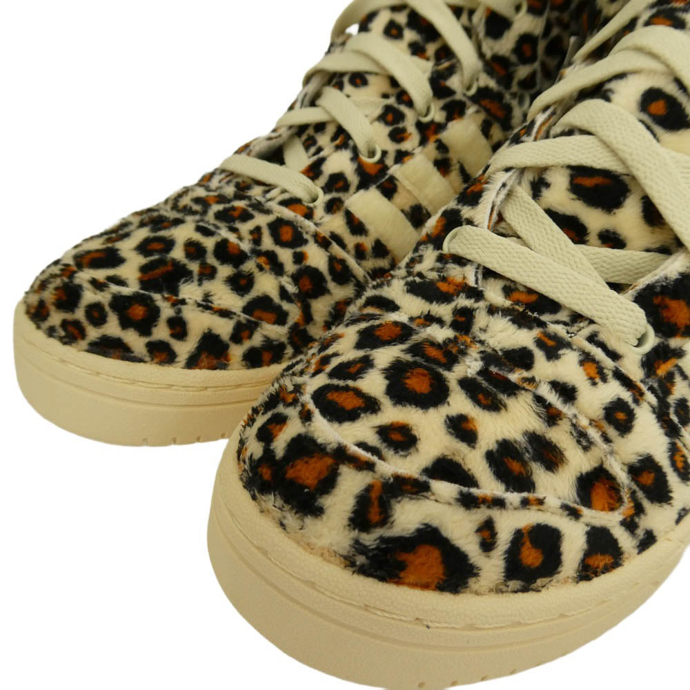 adidas アディダス V24536 × JEREMY SCOTT ジェレミー スコット Leopard Tale レオパード柄 ハイカットスニーカー マルチカラー系 28cm【新古品】【未使用】【中古】