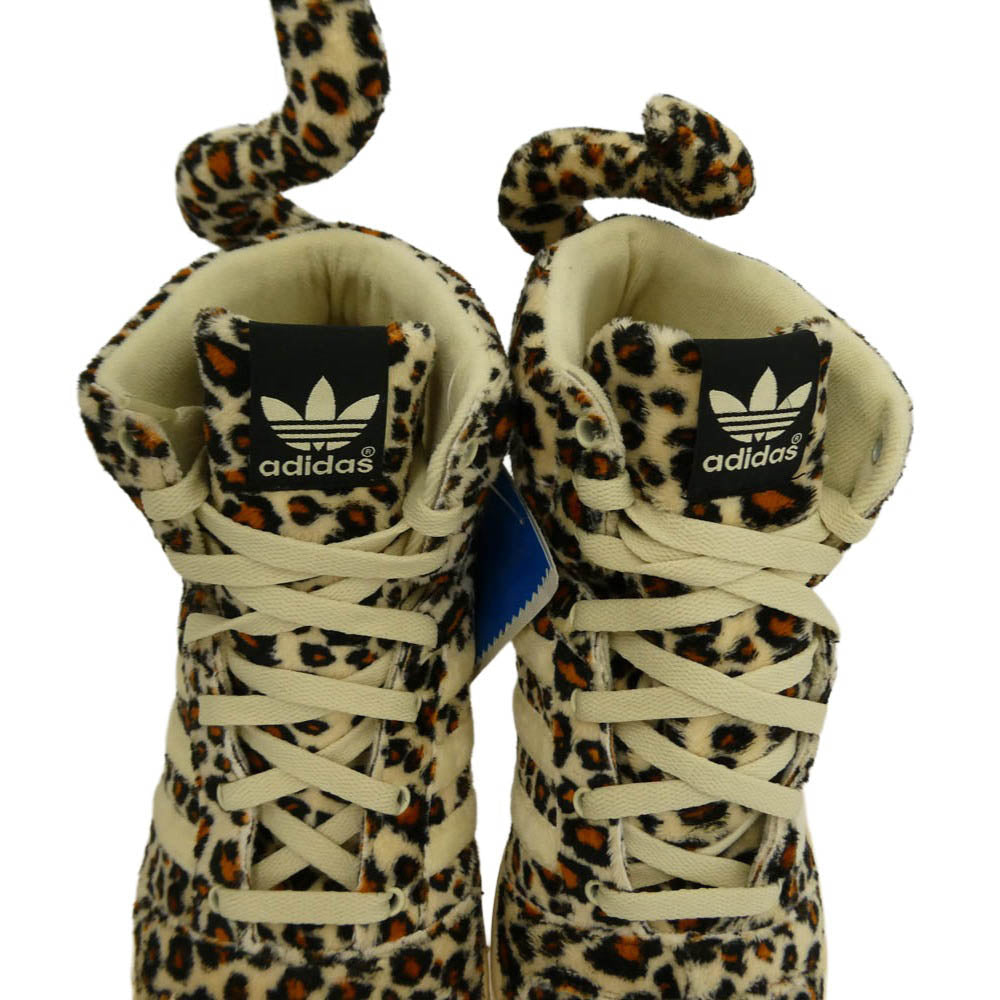 adidas アディダス V24536 × JEREMY SCOTT ジェレミー スコット Leopard Tale レオパード柄 ハイカットスニーカー マルチカラー系 28cm【新古品】【未使用】【中古】