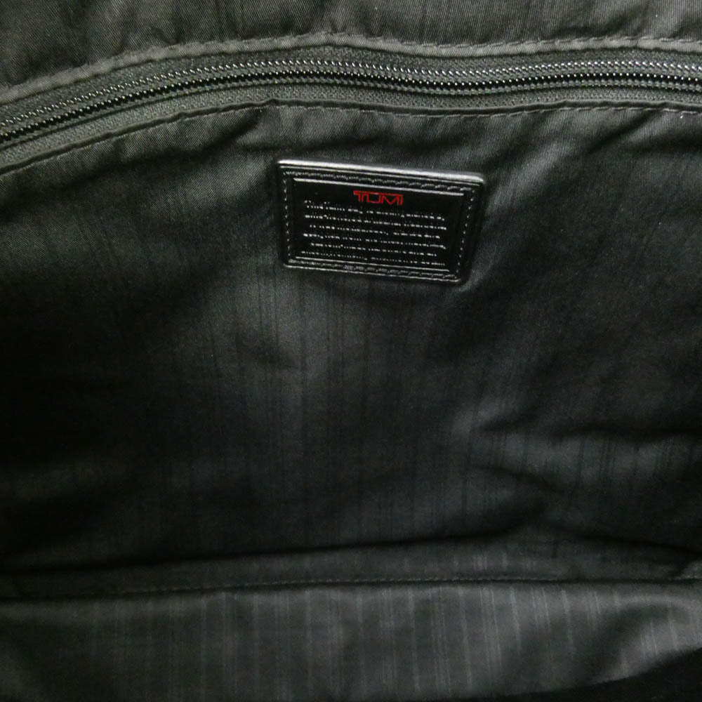 TUMI トゥミ 26110DH ALPHA Slim Deluxe Portfolio 2WAY ショルダーストラップ付き ブリーフケース ビジネス バッグ ブラック系【中古】