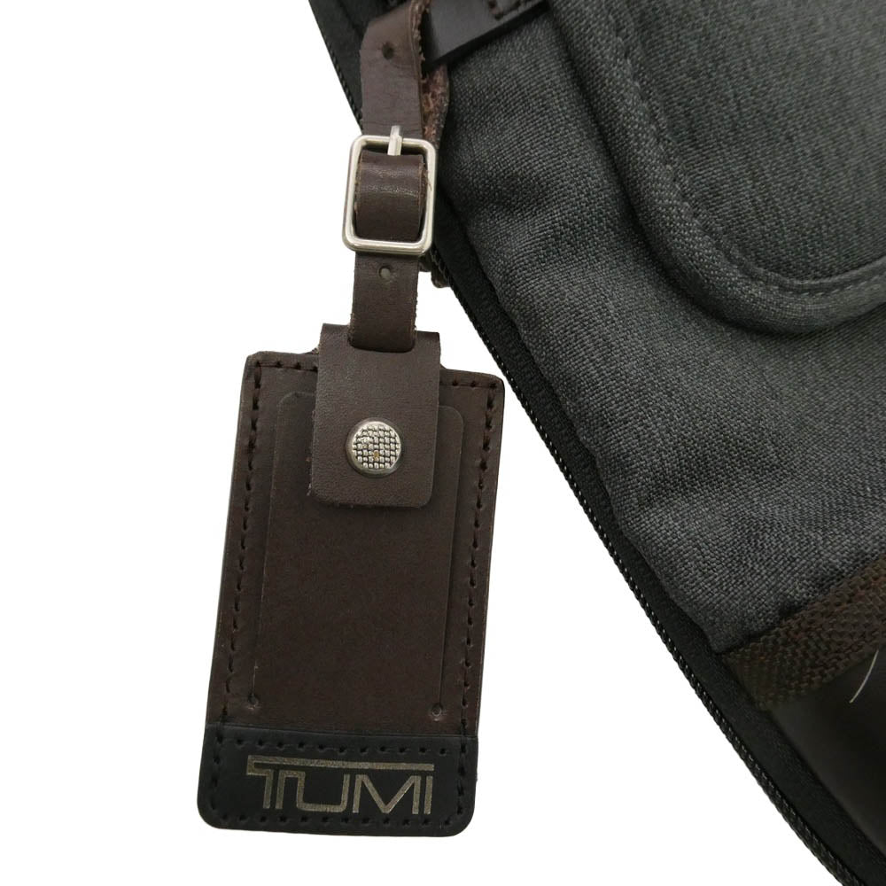 TUMI トゥミ 222304AT2 ALPHA BRAVO Annapolis Zip Flap ショルダー バッグ グレー系 ブラウン系【中古】