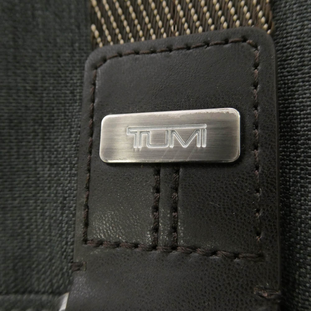 TUMI トゥミ 222304AT2 ALPHA BRAVO Annapolis Zip Flap ショルダー バッグ グレー系 ブラウン系【中古】