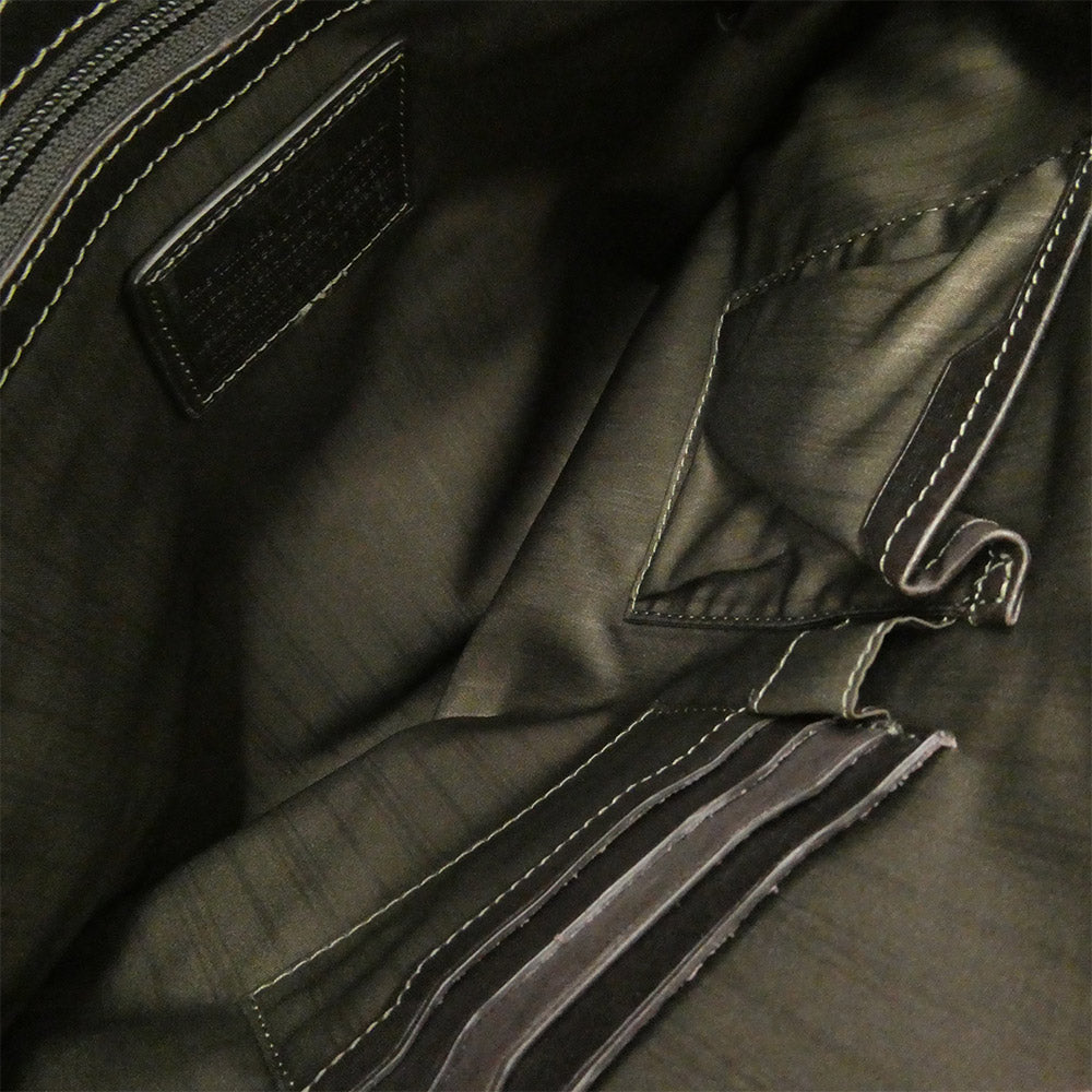 TUMI トゥミ 68516STM BEACON HILL Branch Slim Laptop Leather Brief レザー ブリーフケース ビジネスバッグ カーキ系【中古】