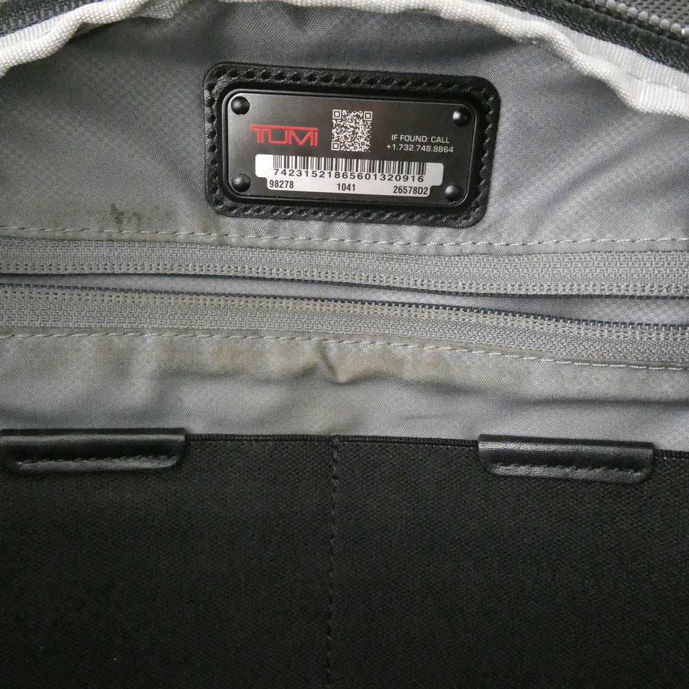 TUMI トゥミ 26578D2 Alpha 2 T-Pass ビジネス リュック バックパック ブラック系【中古】