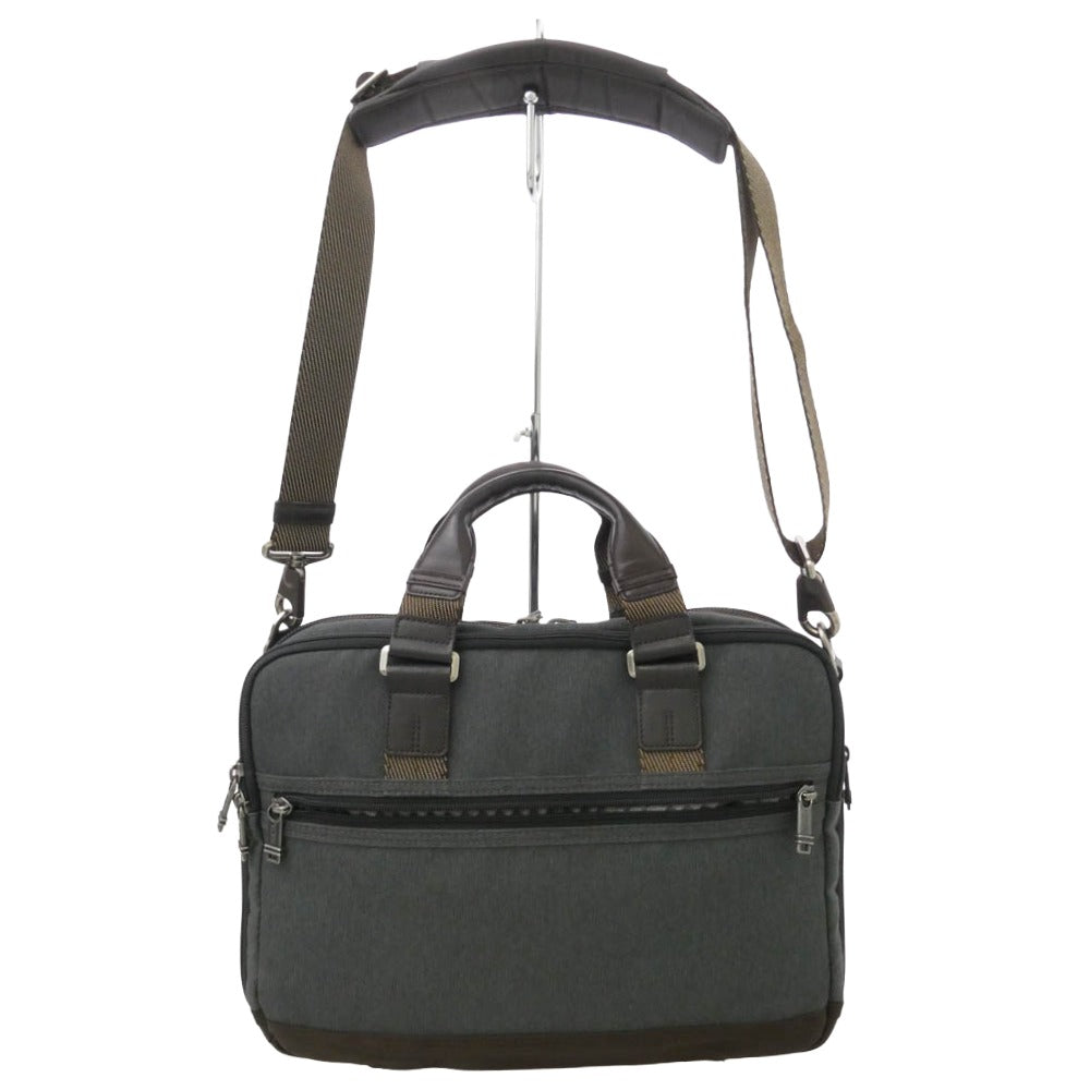 TUMI トゥミ 222640AT2 ALPHA BRAVO Andersen Slim Commuter Brief アンダーセン スリム コミューター ブリーフケース ビジネスバッグ グレー系【中古】